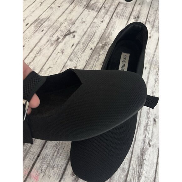 STEVE MADDEN Y2k Richmond black Fabric Mary Jane ballet flats Square Toe 9.5 - Picture 4 of 10